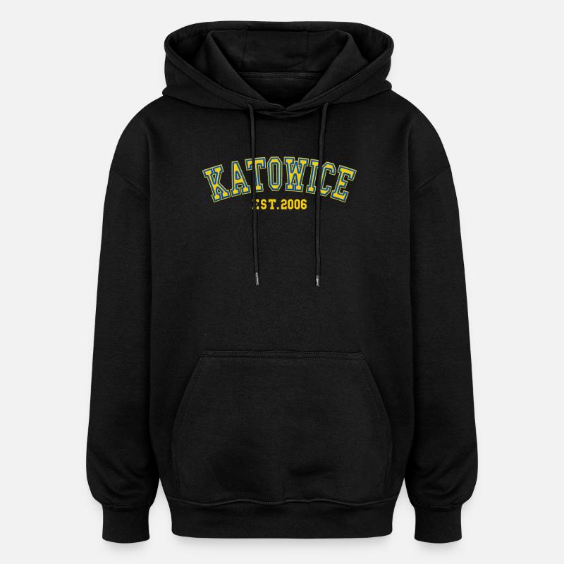 Katowice Est. 2006 - Oversized Unisex Hoodie - black