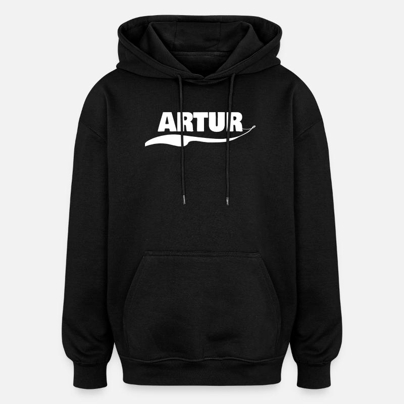 Gift Artur - Oversized Unisex Hoodie - black