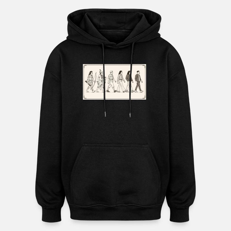 Moluccan evolution by s2soon - Oversized Unisex Hoodie - black