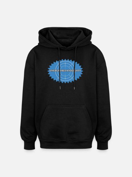 One Hundred and Eighty Target Retro - Oversized Unisex Hoodie - black
