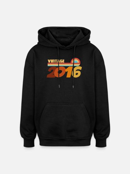 10 Years 2016 Rock Style T-Shirt - Oversized Unisex Hoodie - black