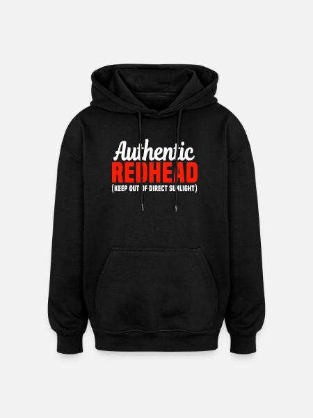 Echtes Redhead Sun Safe-Label - Oversized Unisex Hoodie - Schwarz