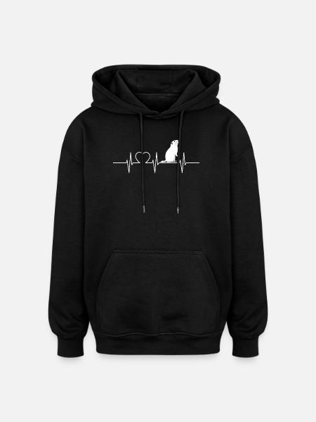 Marmots Groundhog - Oversized Unisex Hoodie - black