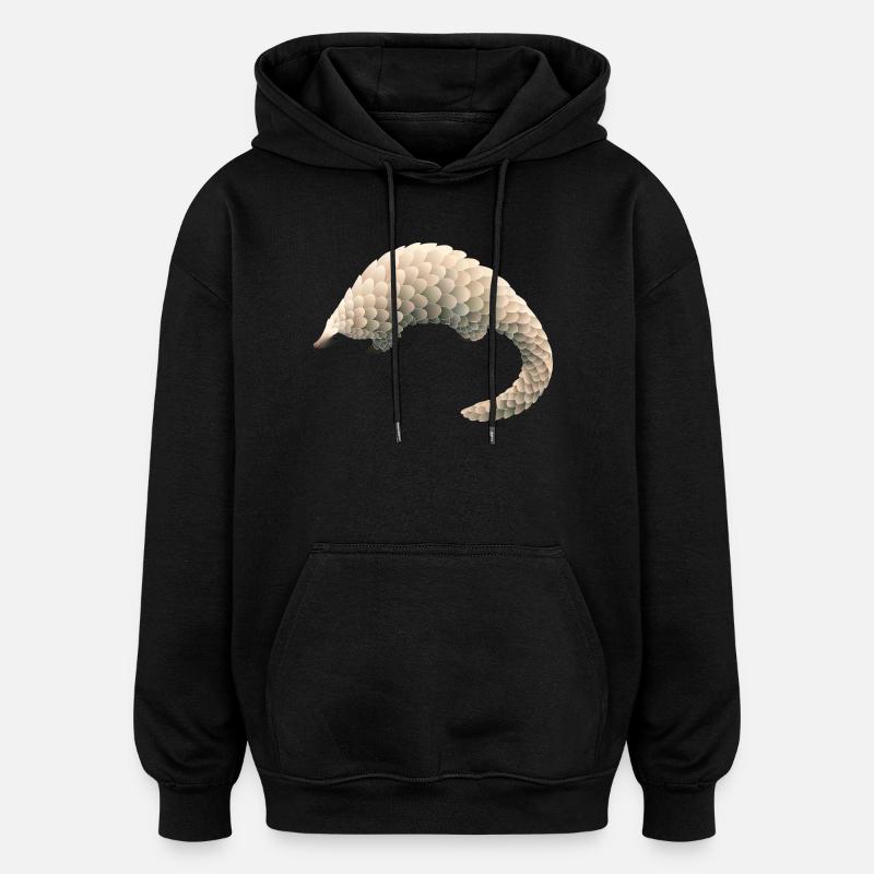 Pangolin - Oversized Unisex Hoodie - black