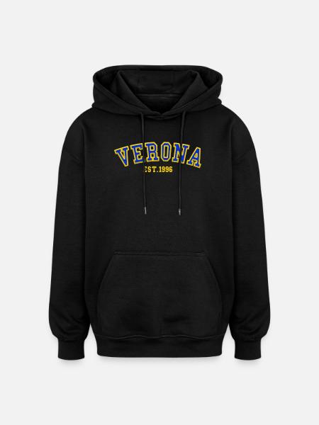Verona Est. 1996 - Oversized Unisex Hoodie - black