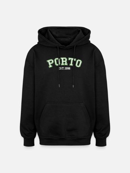 Porto Est. 1996 - Oversized Unisex Hoodie - black