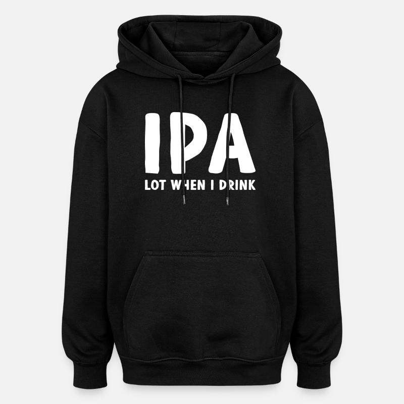 IPA - Oversized Unisex Hoodie - Schwarz