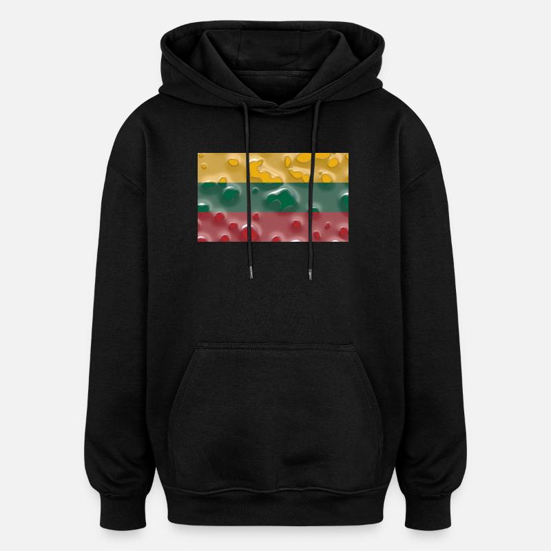 Gift for Lithuania - Oversized Unisex Hoodie - black
