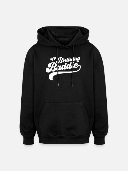 Méchant d’anniversaire - Sweat à capuche oversize unisexe - noir