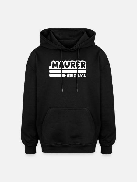 Bricklayer - Oversized Unisex Hoodie - black