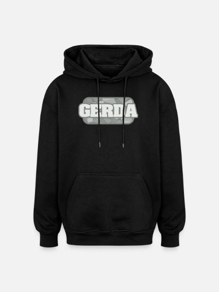 Geschenk für Gerda - Oversized Unisex Hoodie - Schwarz
