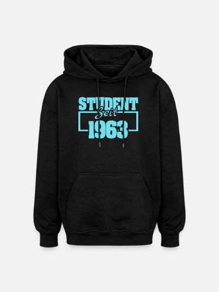 seit 1963 - Oversized Unisex Hoodie - Schwarz