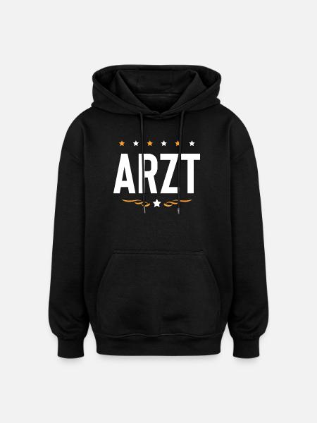 Arzt Beruf - Oversized Unisex Hoodie - Schwarz
