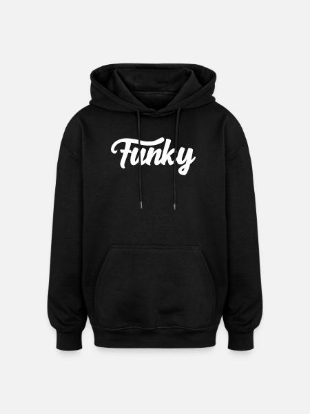 Funky Musik-Logo - Oversized Unisex Hoodie - Schwarz