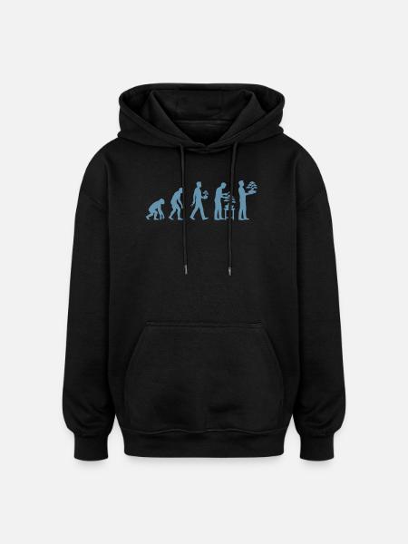 Japanese Bonsai Tree Plant Evolution Bonsai - Oversized Unisex Hoodie - black