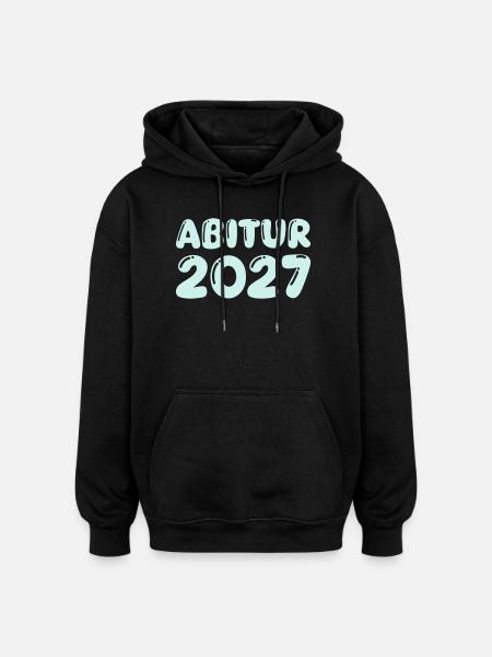 abitur_2027 - Oversized Unisex Hoodie - Schwarz