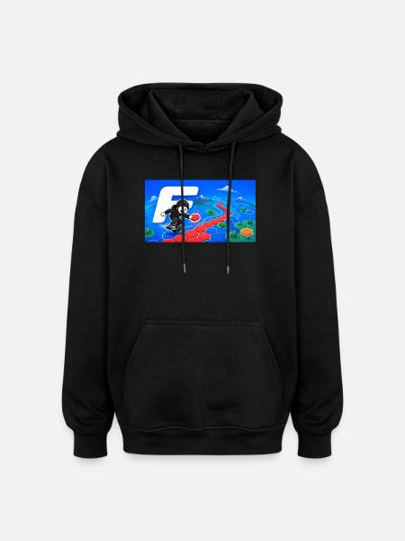 Floateers 2 - Oversized Unisex Hoodie - black