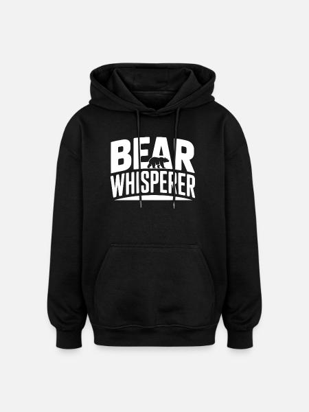 Bear Whisperer - Oversized Unisex Hoodie - black