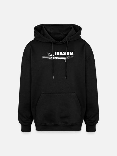 Malerei Ibrahim - Oversized Unisex Hoodie - Schwarz