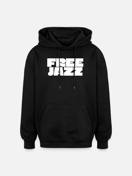 Free Jazz bold logo - Oversized Unisex Hoodie - black