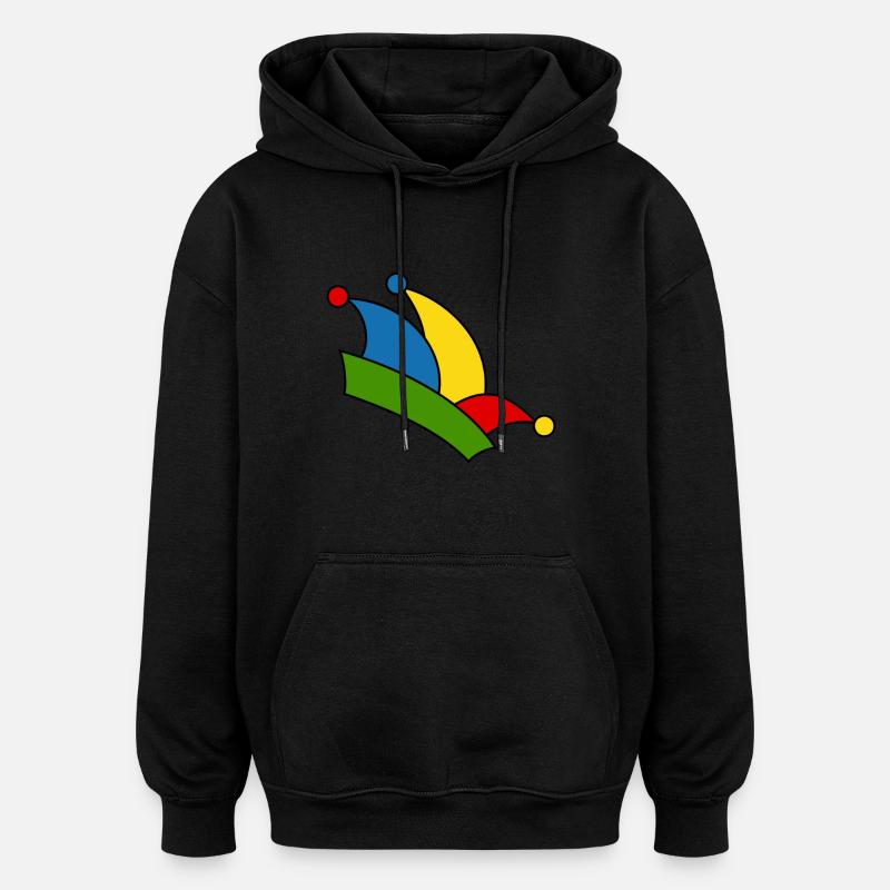 Fool's Cap - Oversized Unisex Hoodie - black