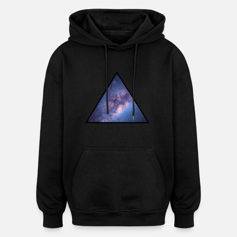Milky Way, Astronomy - Sweat à capuche oversize unisexe - noir