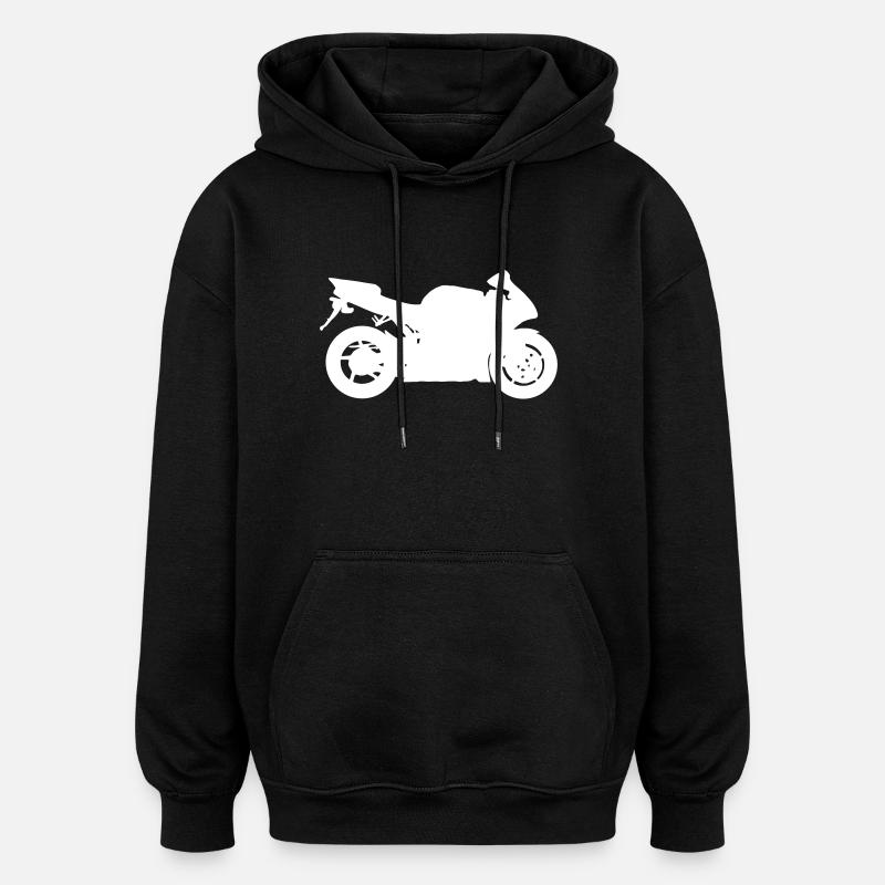 R1 - Oversized Unisex Hoodie - black