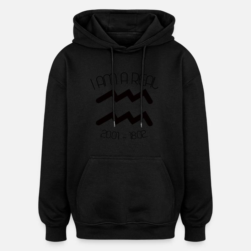 WASSERMANN STERNZEICHEN - Oversized Unisex Hoodie - Schwarz