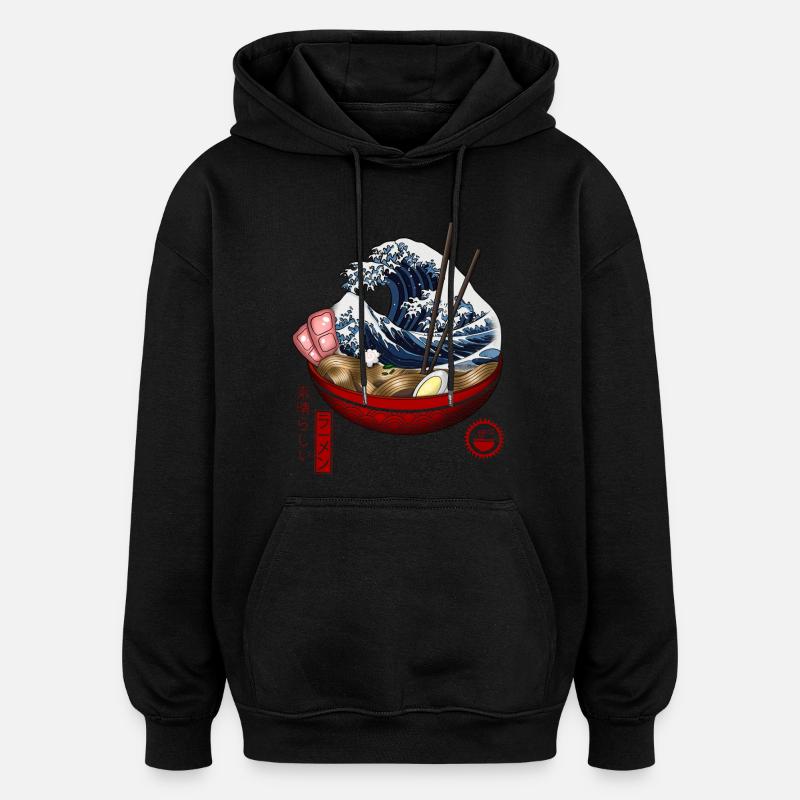 tolle Ramen - Oversized Unisex Hoodie - Schwarz