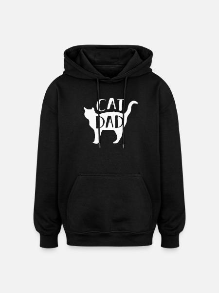 Cat Cats - Oversized Unisex Hoodie - black
