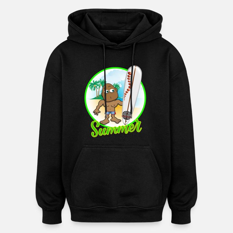 Été 2023 - Sweat à capuche oversize unisexe - noir
