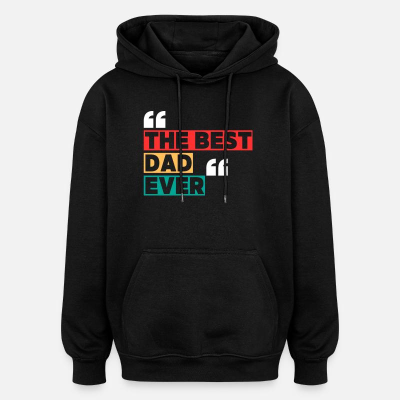 Le Meilleur Papa  - Sweat à capuche oversize unisexe - noir