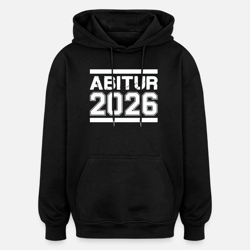Abitur 2026 - Sweat à capuche oversize unisexe - noir