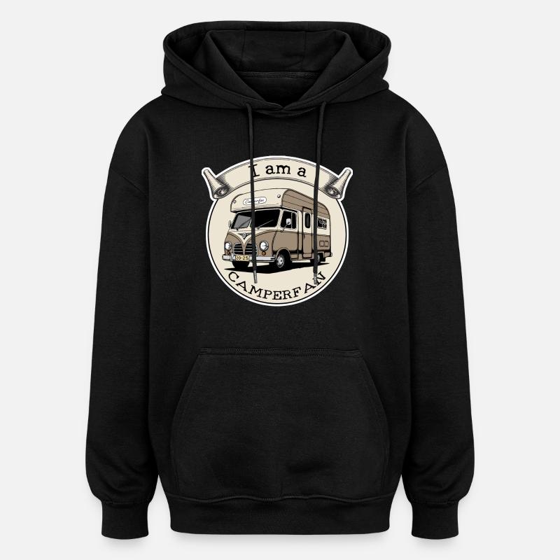 Ventilateur de camping-car - Sweat à capuche oversize unisexe - noir
