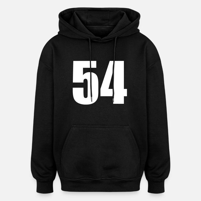 54 - Sweat à capuche oversize unisexe - noir