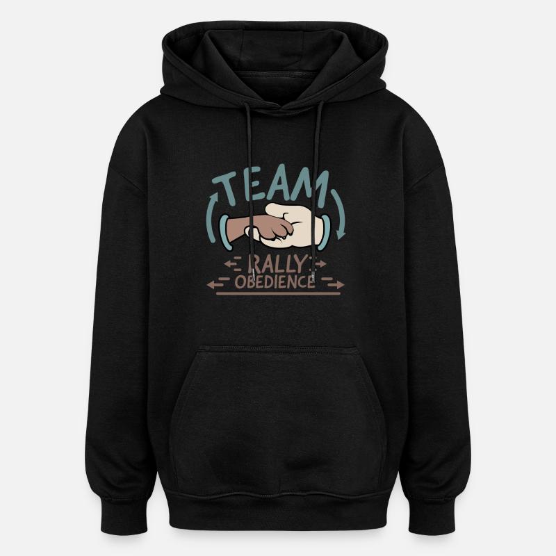 Team Rally Obedience - Oversized Unisex Hoodie - Schwarz