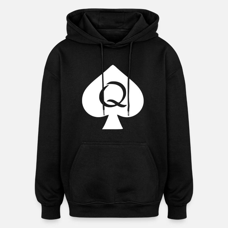 DAME DE PIQUE - Sweat à capuche oversize unisexe - noir