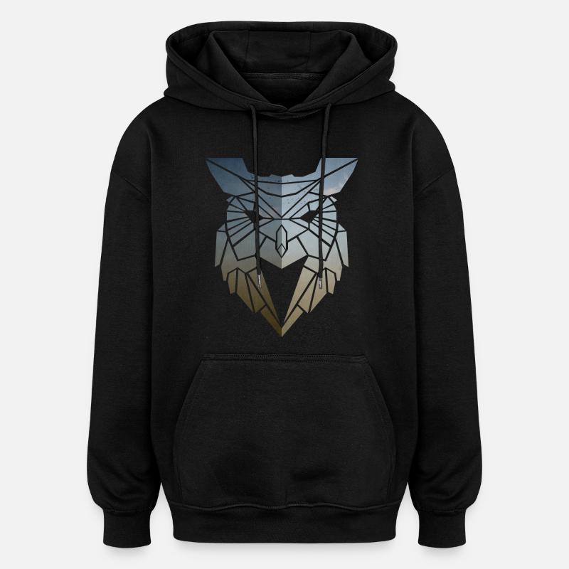 mugissement - Sweat à capuche oversize unisexe - noir