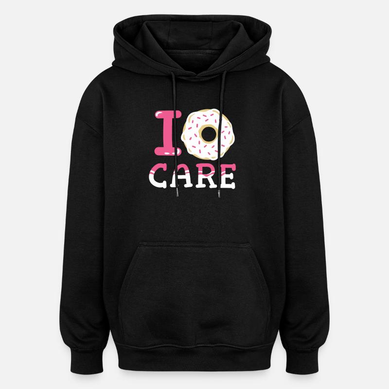 Donuts Donut-Liebhaber - Oversized Unisex Hoodie - Schwarz