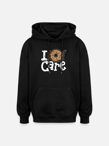 Donut Donut-Wortspiel - Oversized Unisex Hoodie - Schwarz