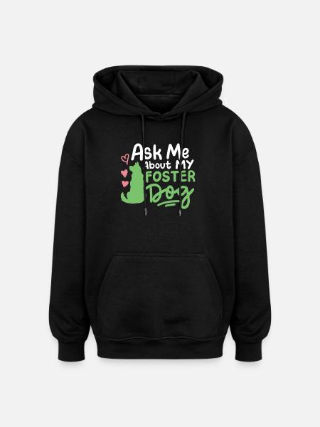 Pflegehund Herrchen Frauchen - Oversized Unisex Hoodie - Schwarz