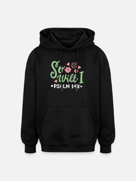 Christlich Glaube Bibelvers - Oversized Unisex Hoodie - Schwarz
