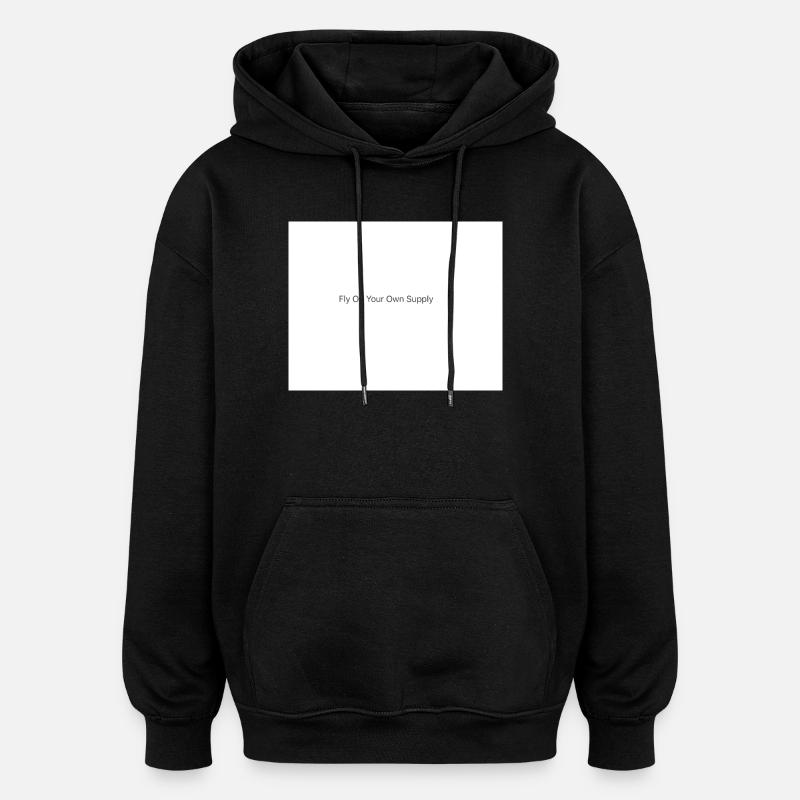 Autonomisation - Sweat à capuche oversize unisexe - noir