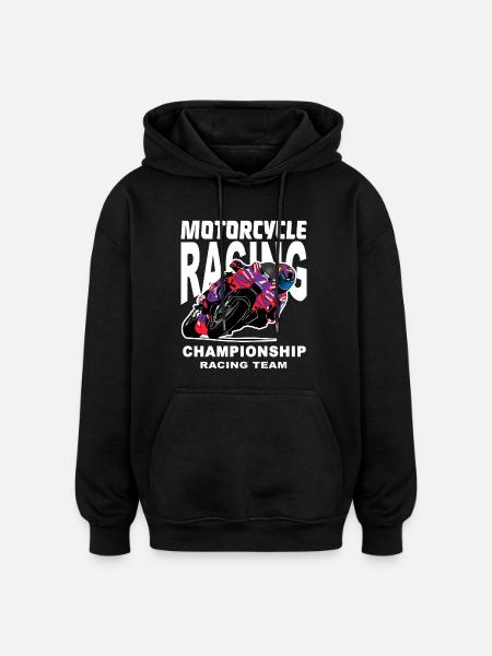 Motorrad Rennteam Meisterschaft - Oversized Unisex Hoodie - Schwarz