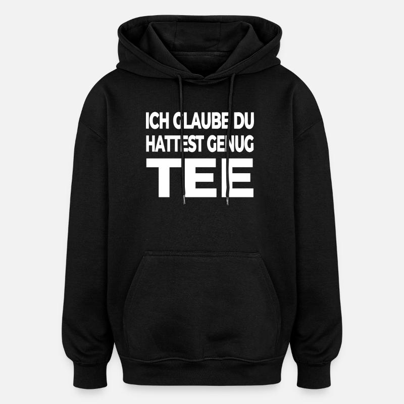 Tee - Oversized Unisex Hoodie - Schwarz