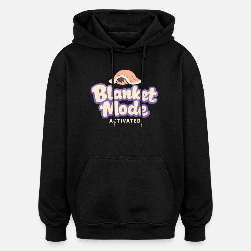 Anime-hausmensch Cuddly Weeb - Sweat à capuche oversize unisexe - noir