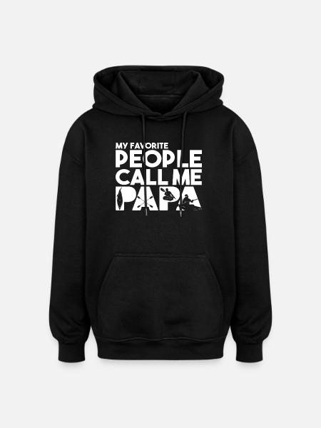 Evolution Of Man Kayaking - Oversized Unisex Hoodie - black