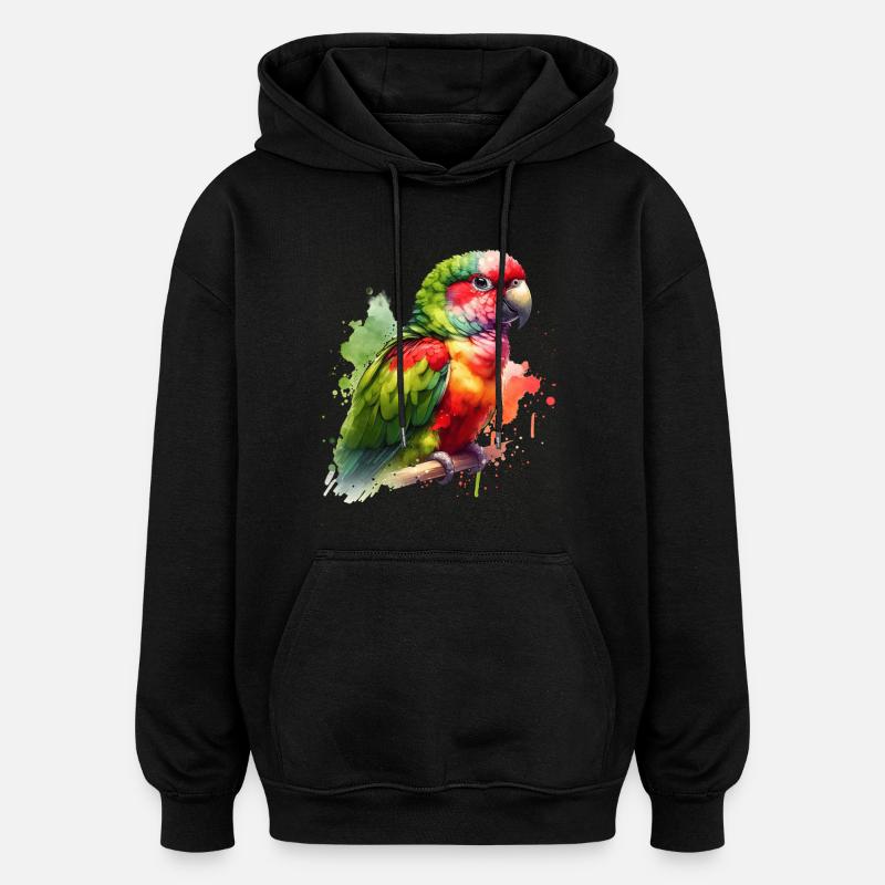 Alexandrasittich Geschenk - Oversized Unisex Hoodie - Schwarz