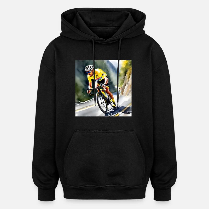 Jenseits des Pelotons - Oversized Unisex Hoodie - Schwarz