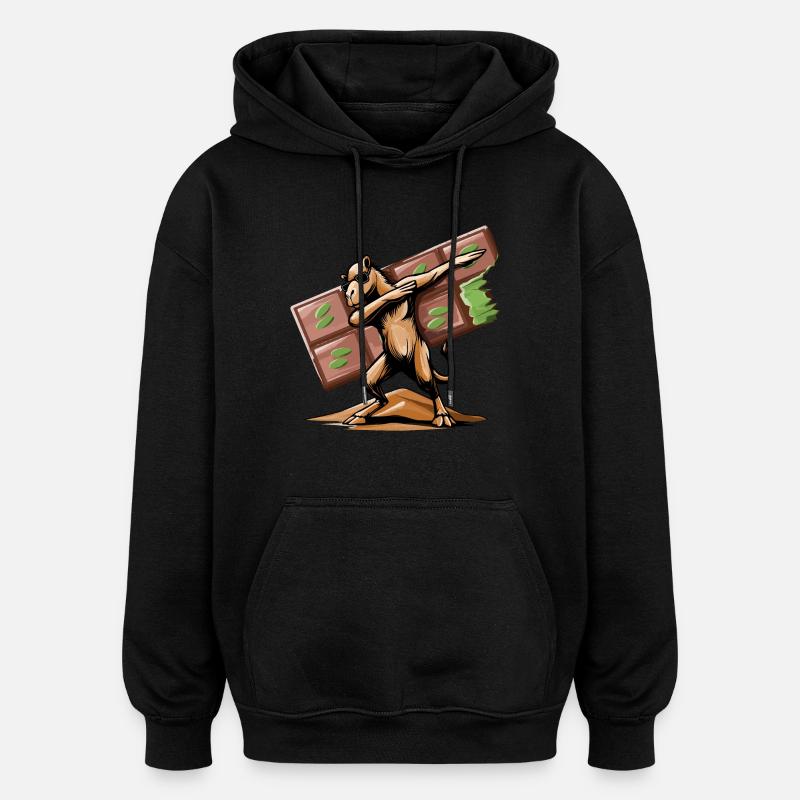 Dabbing Dromedar und Dubai-Vibes - Oversized Unisex Hoodie - Schwarz